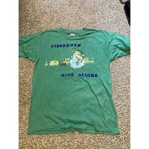 Vintage Medallion T-shirt Single Stitch Fishermen Have Allure